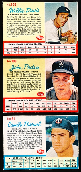 1962 Post Cereal Bb- 6 Diff