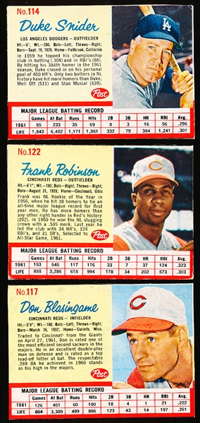 1962 Post Cereal Bb- 6 Diff