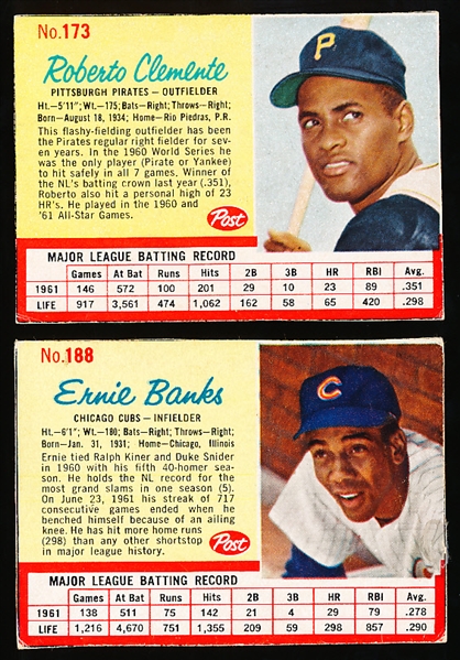 1962 Post Cereal Bb- 2 Diff