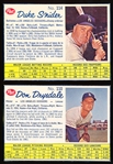 1962 Post Cereal Canadian Bb- 2 Diff LA Dodgers