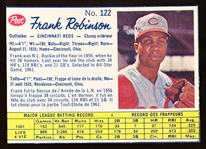 1962 Post Cereal Canadian Bb- #122 Frank Robinson, Reds