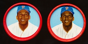 1963 Salada Metal Bb Coin- #13 Orlando Cepeda, Giants- 2 Coins
