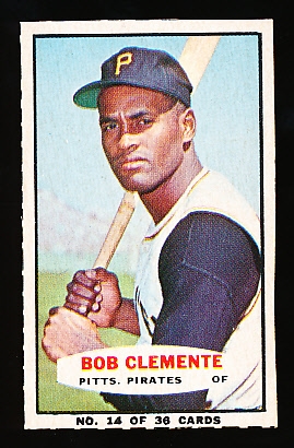 1965 Bazooka Baseball- #14 Clemente, Pirates
