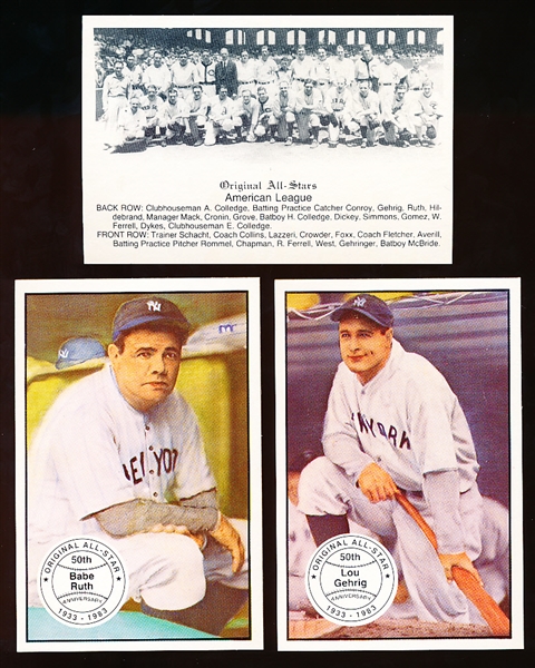 1983 Big League Classics Bsbl. “Original All-Stars” Complete Set of 40