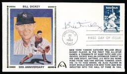 Autographed July 6, 1983 Gateway Cachet MLB- Bill Dickey- 50th Anniversary of the 1st All-Star Game