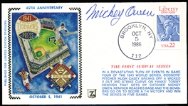 Autographed October 5, 1986 Z Cachet MLB- Mickey Owen- 45th Anniv. of the 1941 World Series