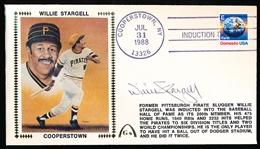 Autographed July 31, 1988 Gateway Cachet MLB- Willie Stargell- BB HOF Induction