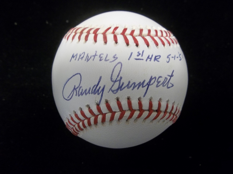 Autographed Randy Gumpert Official AL Bobby Brown Bsbl.- PSA/ DNA Certified