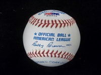 Autographed Randy Gumpert Official AL Bobby Brown Bsbl.- PSA/ DNA Certified
