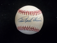 Autographed Ralph Kiner Official AL Bobby Brown Bsbl.