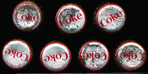 1964 Coca-Cola NFL Caps- 7 Diff. Green Bay Packer All-Stars