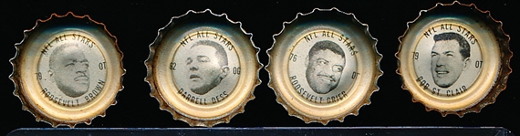 1964 Coca-Cola NFL Caps- 27 Diff. All-Stars