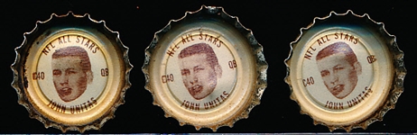 1965 Coca-Cola NFL Caps #C40 Johnny Unitas All-Star- 3 Caps