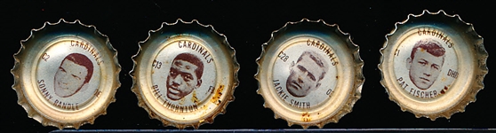 1965 Coca-Cola NFL Caps- 31 Diff. St. Louis Cardinals