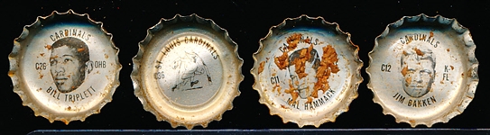 1966 Coca-Cola NFL Caps- 1 Near Set of 35/36 St. Louis Cardinals