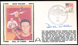 Autographed August 2, 1986 Gateway Cachet NFL- Doak Walker- Pro FB HOF Induction