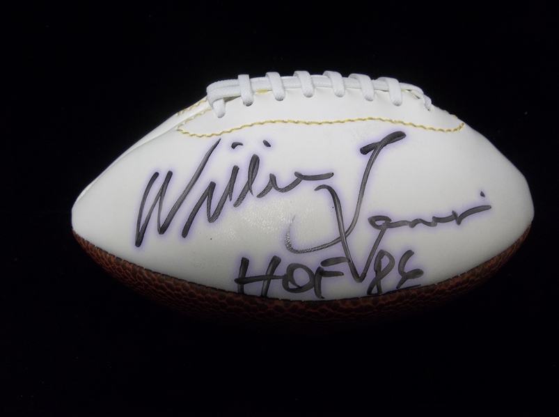 Autographed Willie Lanier Pro Football Hall of Fame Enshrinee Golf Classic VIII Mini-Football