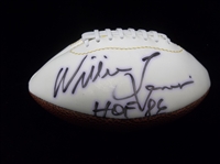 Autographed Willie Lanier Pro Football Hall of Fame Enshrinee Golf Classic VIII Mini-Football
