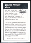 2009 Philadelphia A’s Historical Society “Diamond Signatures” Bsbl.- Dick Allen, Phillies-set #87/125.