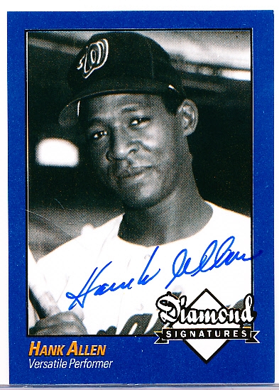 2009 Philadelphia A’s Historical Society “Diamond Signatures” Bsbl.- Hank Allen, Senators- set #87/125.