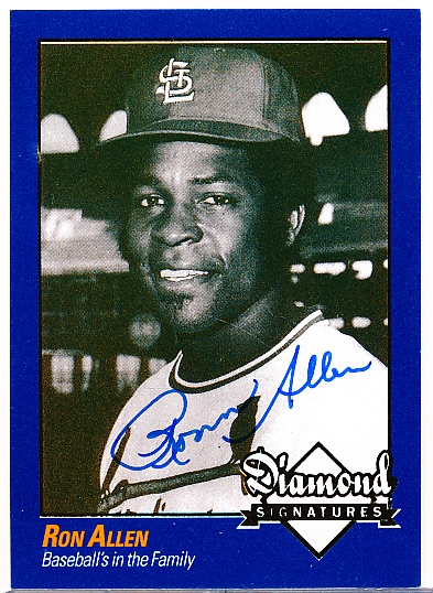 2009 Philadelphia A’s Historical Society “Diamond Signatures” Bsbl.- Ron Allen- set #87/125.