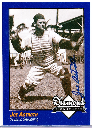 2009 Philadelphia A’s Historical Society “Diamond Signatures” Bsbl.- Joe Astroth, A’s- set #87/125.