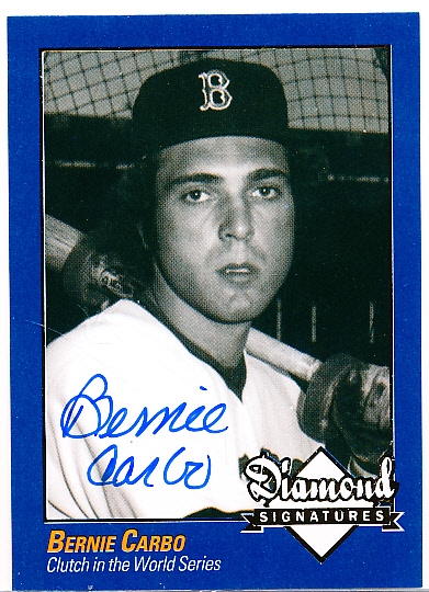 2009 Philadelphia A’s Historical Society “Diamond Signatures” Bsbl.- Bernie Carbo, Red Sox- set #87/125.