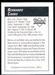 2009 Philadelphia A’s Historical Society “Diamond Signatures” Bsbl.- Bernie Carbo, Red Sox- set #87/125.