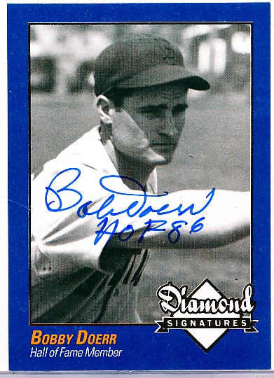2009 Philadelphia A’s Historical Society “Diamond Signatures” Bsbl.- Bobby Doerr, Red Sox- set #87/125.