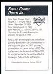2009 Philadelphia A’s Historical Society “Diamond Signatures” Bsbl.- Ryne Duren, A’s-  set #87/125.