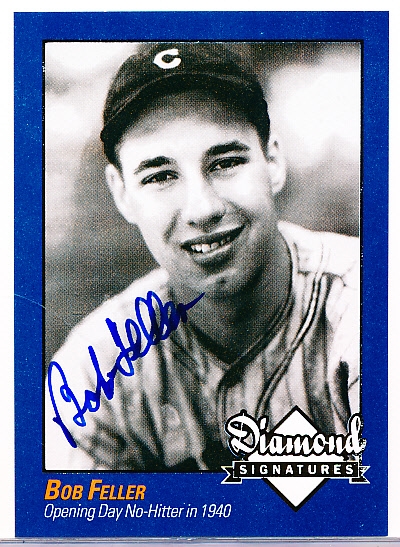2009 Philadelphia A’s Historical Society “Diamond Signatures” Bsbl.- Bob Feller, Indians- set #87/125.