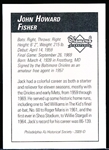 2009 Philadelphia A’s Historical Society “Diamond Signatures” Bsbl.- Jack Fisher, Orioles- set #87/125.