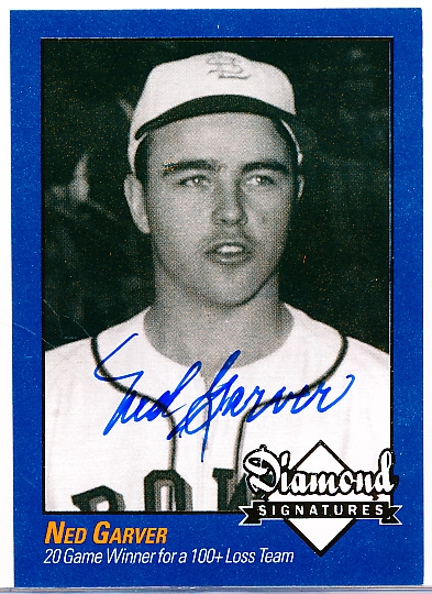 2009 Philadelphia A’s Historical Society “Diamond Signatures” Bsbl.- Ned Garver, Browns- set #87/125.