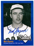 2009 Philadelphia A’s Historical Society “Diamond Signatures” Bsbl.- Ned Garver, Browns- set #87/125.