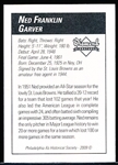 2009 Philadelphia A’s Historical Society “Diamond Signatures” Bsbl.- Ned Garver, Browns- set #87/125.