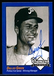 2009 Philadelphia A’s Historical Society “Diamond Signatures” Bsbl.- Dallas Green- set #87/125.