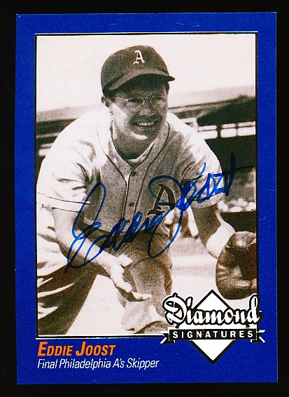 2009 Philadelphia A’s Historical Society “Diamond Signatures” Bsbl.- Eddie Joost, A’s- set #87/125.