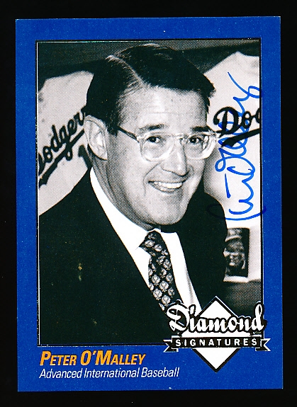 2009 Philadelphia A’s Historical Society “Diamond Signatures” Bsbl.- Peter O’Malley, Dodgers- set #87/125.