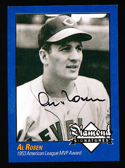 2009 Philadelphia A’s Historical Society “Diamond Signatures” Bsbl.- Al Rosen, Indians- set #87/125.