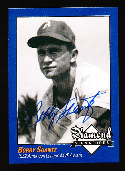 2009 Philadelphia A’s Historical Society “Diamond Signatures” Bsbl.- Bobby Shantz, A’s- set #87/125.