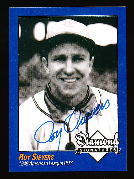 2009 Philadelphia A’s Historical Society “Diamond Signatures” Bsbl.- Roy Sievers, Browns- set #87/125.