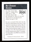 2009 Philadelphia A’s Historical Society “Diamond Signatures” Bsbl.- Roy Sievers, Browns- set #87/125.