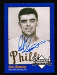 2009 Philadelphia A’s Historical Society “Diamond Signatures” Bsbl.- Curt Simmons, Phillies-  set #87/125.