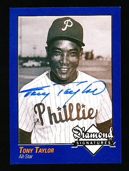 2009 Philadelphia A’s Historical Society “Diamond Signatures” Bsbl.- Tony Taylor, Phillies- set #87/125.
