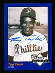 2009 Philadelphia A’s Historical Society “Diamond Signatures” Bsbl.- Tony Taylor, Phillies- set #87/125.