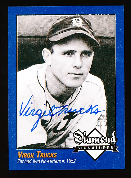 2009 Philadelphia A’s Historical Society “Diamond Signatures” Bsbl.- Virgil Trucks, Tigers-set #87/125.