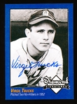 2009 Philadelphia A’s Historical Society “Diamond Signatures” Bsbl.- Virgil Trucks, Tigers-set #87/125.