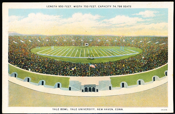 American Art Post Card Co. (Boston, MA.) “2A326- Yale Bowl, Yale University, New Haven, Conn.” Pre-Linen Postcard