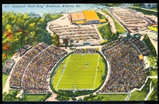 Ashville Post Card Co. (Ashville, N.C.) “A71, 81396- Sanford ‘Bull Dog’ Stadium, Athens, Ga.” Linen Postcard
