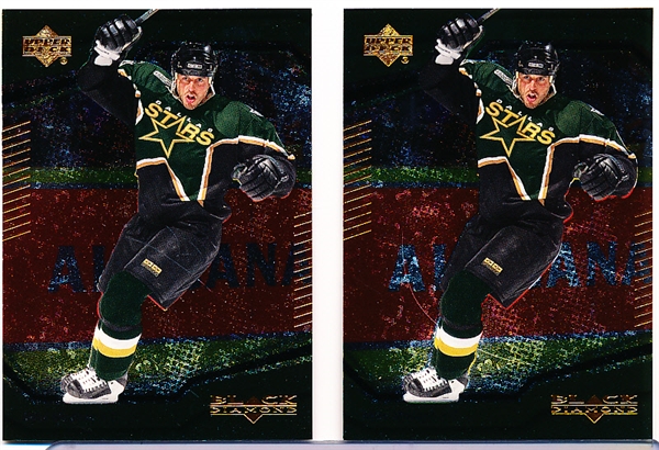 2000-01 Upper Deck Hockey- #20 Mike Modano, Stars 2 Cards (1 is Variation)